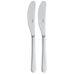 Cilio Buttermesser Roma 2tlg. Edelstahl Silber
