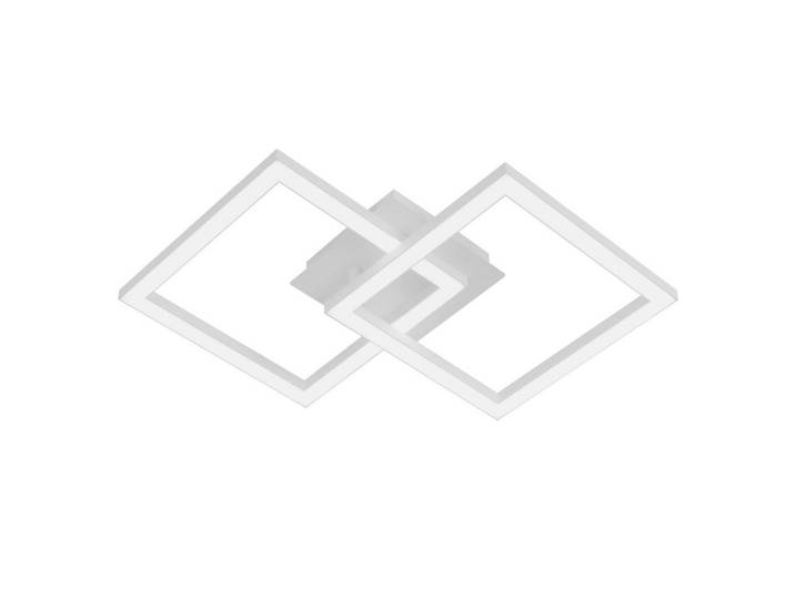 Nettlife Led-Deckenleuchte Eis 47/30/6 cm, Weiß, Metall, LED integrated, 30x6x47 cm, Lampen & Leuchten, LED Beleuchtung, LED-Deckenleuchten
