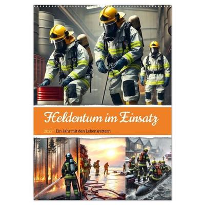 Heldentum im Einsatz - Ein Jahr mit den Lebensrettern (Wandkalender 2027 DIN A2 hoch), CALVENDO Monatskalender