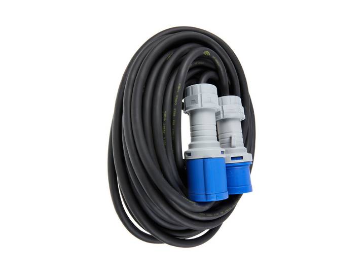 Verlängerungskabel 3-polig Ip44 Schwarz 25 m 3500 W