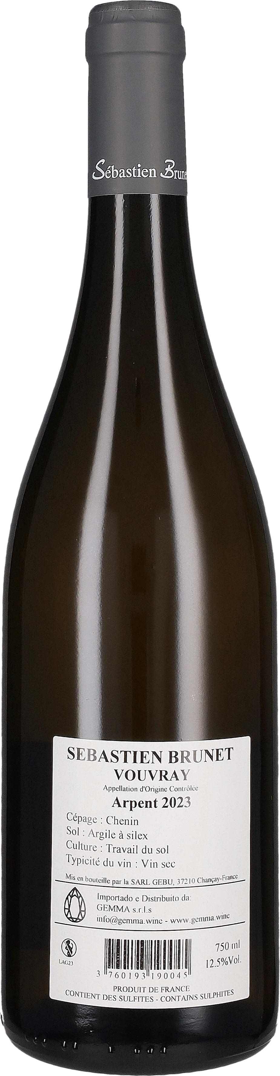 Vouvray Sec 'Arpent' Domaine Sebastien Brunet 2024