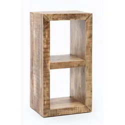 REGAL Massivholz Mango Cubeform Vintage EWA, Beige 45x35x90 cm
