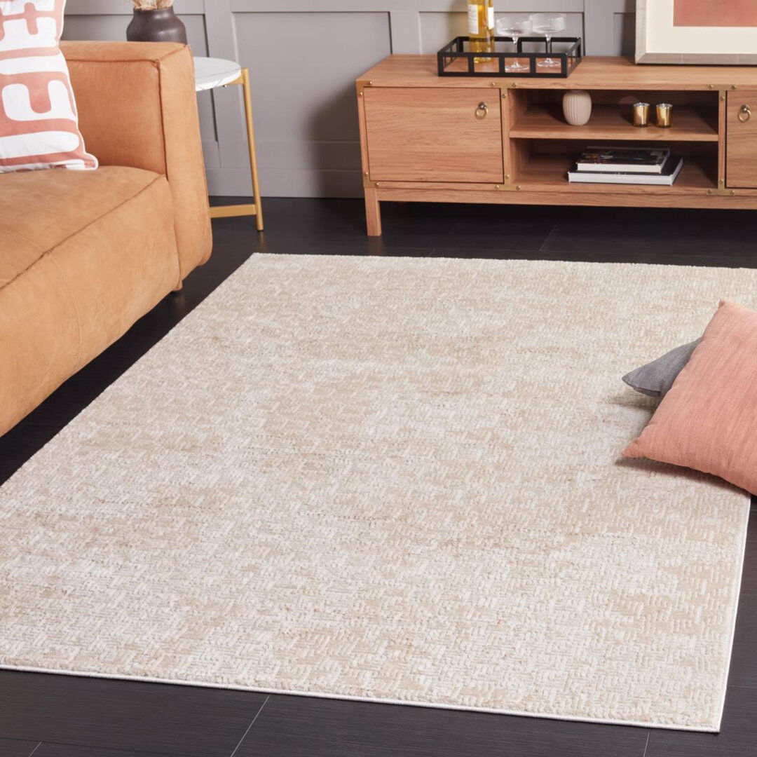 Blue Elephant Hanna Maze Area Rug In Taupe & Beige Gray Rectangle 122 x 183cm