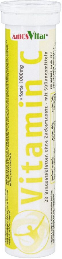 Vitamin C1000 mg Amosvital Brausetabletten 20stk