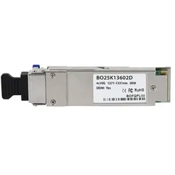 BlueOptics Cisco WSP-Q40GLR4L kompatibler QSFP BO25K13602D, Transceiver, Silber