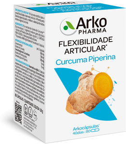 Arkocápsulas Suplemento Flexibilidade Articular Curcuma 80 cápsulas