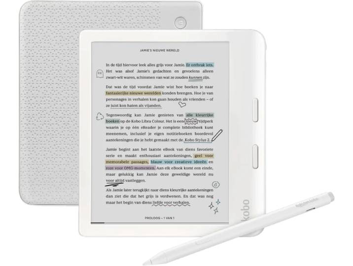 Kobo Libra Colour Wit + Kobo Stylus 2