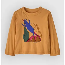 Patagonia Graphic Baby Kids Longsleeve T-Shirt rope goats / dried mango Gr. M12