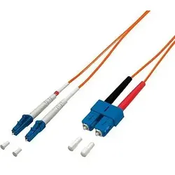 Equip LC/SC Fiber Optic Adapter Cable- OM1, 2.0m , 62.5/125μ