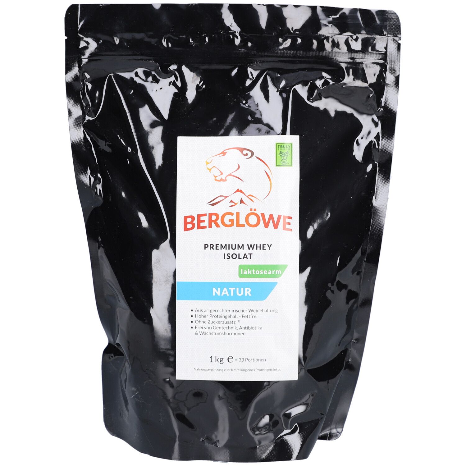 Premium Wheyprotein-Isolat natur, laktosearm 1000 g Pulver