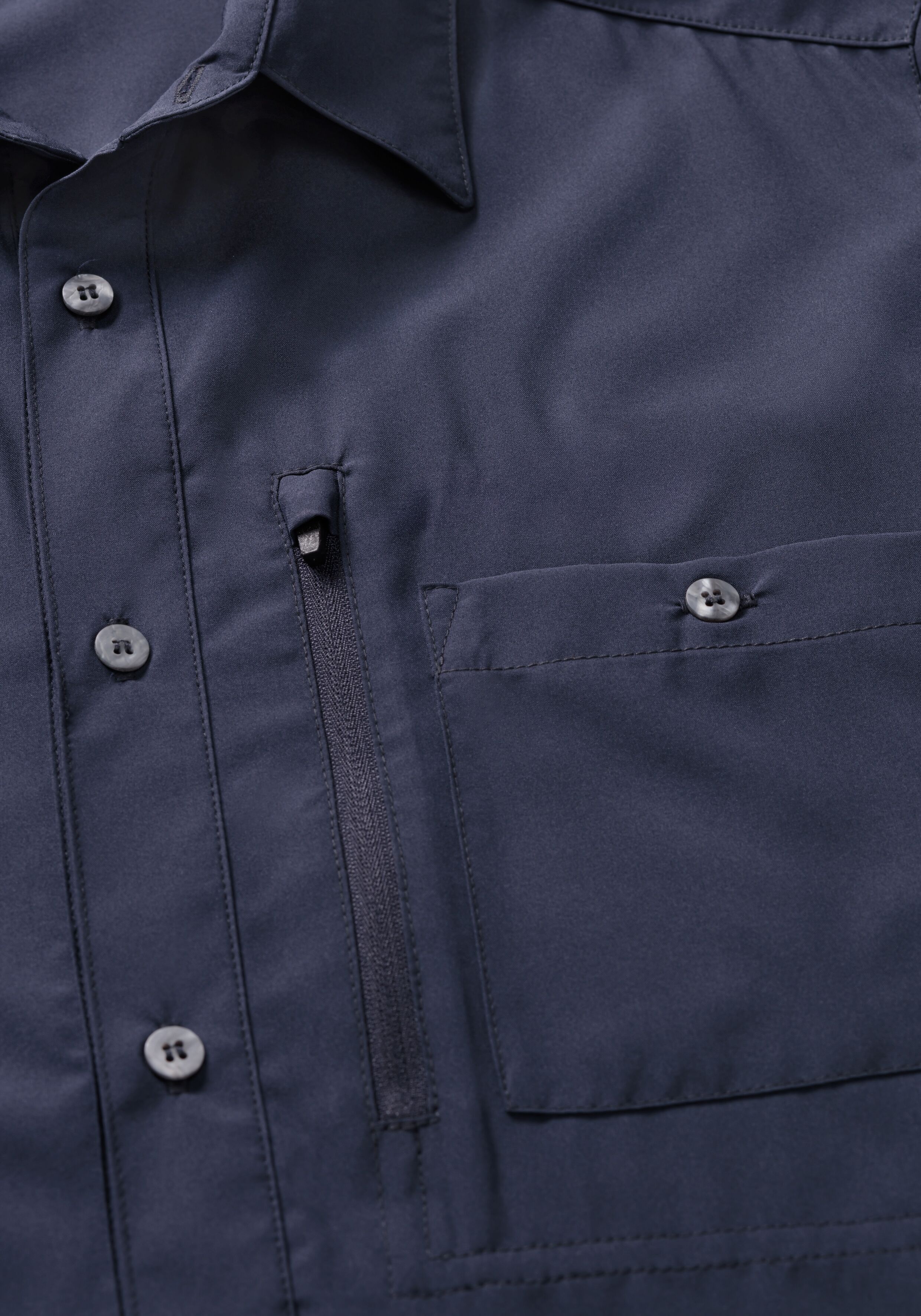 Funktionshemd MAIER SPORTS "Magos L/S M", Herren, Gr. 50, Normalgrößen, blau (dunkelblau), 94% Polyester, 6% Elasthan, Hemden Funktionshemd, Herren Hemd langarm, leichtes Freizeithemd, Langarmhemd, Körperbetont