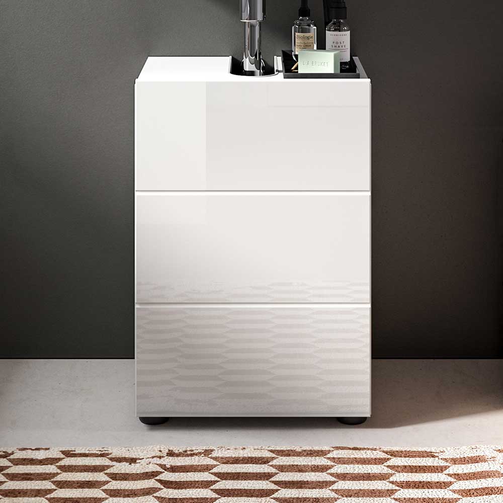 Pharao24.de Badezimmer Schränkchen mit Siphon Ausschnitt 55 cm hoch