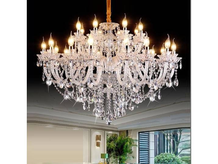 Lustres en cristal modernes K9 de luxe, lampes en cristal, luminaires AC110V/220V, décoration d'intérieur, luminaire pour salon