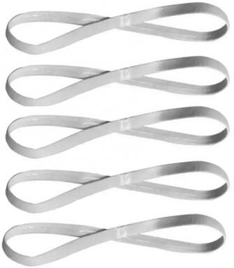 Uplift Essentials 5 Pack Elastic Sports Headbands For Yoga, Running, And Fitness 5grey