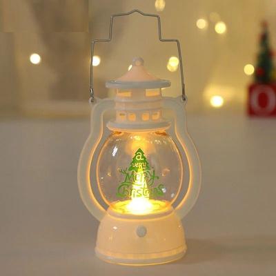 Uplifted Goods Portable LED Christmas Lantern With Santa Claus Or Snowman Decoration d 2.16 X 3 X 2.3 X 5in