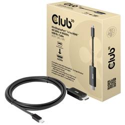 club3D Mini-DisplayPort / HDMI Anschlusskabel Mini DisplayPort Stecker, HDMI-A Stecker 1.80 m Schwarz CAC-1187 DisplayPort-Kabel