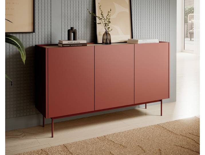 Designer Kommode Nero - Rot - Luxusbetten24