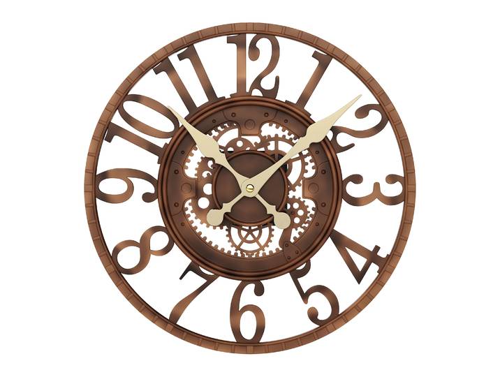 Wanduhr RELIC 30 cm bronze/gold