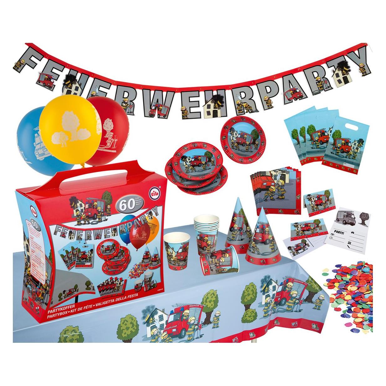 Tib Party-Set Feuerwehr (62 Stk.) (19510)