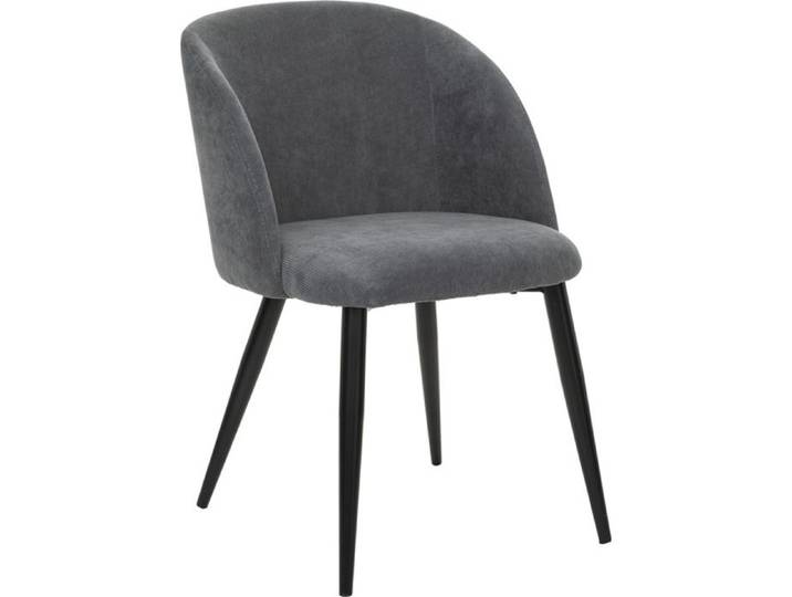 Fauteuil  Celeste  velours côtelé gris - Atmosphera Créateur d'intérieur