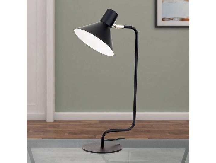 ORION Tischleuchtelampe Viktoria, schwarz, für Wohn- / Esszimmer, Metall, Modern