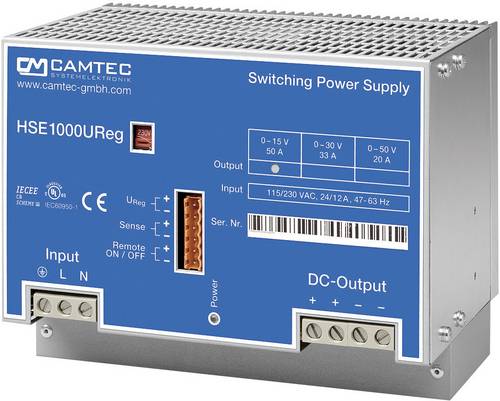 Camtec HSEUerg10001.15T Labornetzgerät, einstellbar 0 - 15 50A 1008W Anzahl Ausgänge 1
