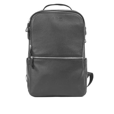 Laptoprucksack MARGELISCH "JEWEN-1", Damen, Gr. B/H/T: 26cm x 40cm x 16cm, onesize, schwarz, Leder, Rucksäcke Laptoprucksack, aus LWG zertifiziertem Leder