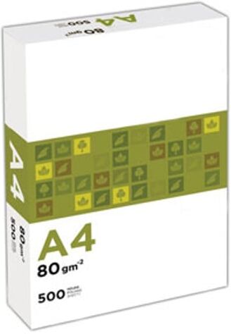 WHITE LABEL A4 Papel reciclado   80 gr   500 folhas