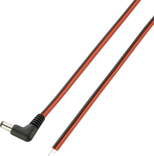 VOLTCRAFT VC-10906525 Niedervolt-Anschlusskabel Niedervolt-Stecker - offene Kabelenden 5.5mm 2.1mm 2.00m 1St.
