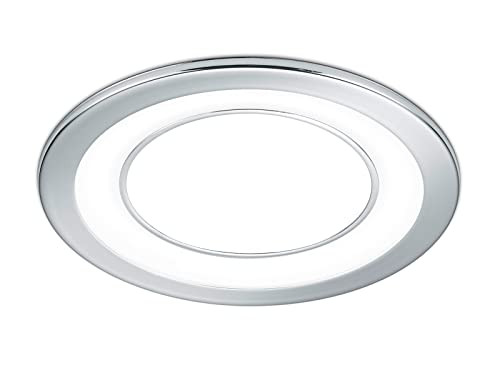 Trio Leuchten Core LED inbouwverlichting chroom, inclusief LED-lamp