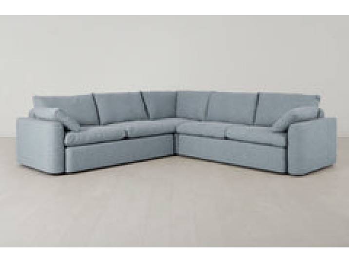 Model 13 Ecksofa, Meerglasblau