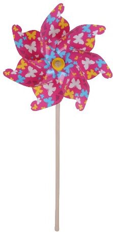 TrendLine Windmühle Kunststoff 74 x 30 x 30 cm pink