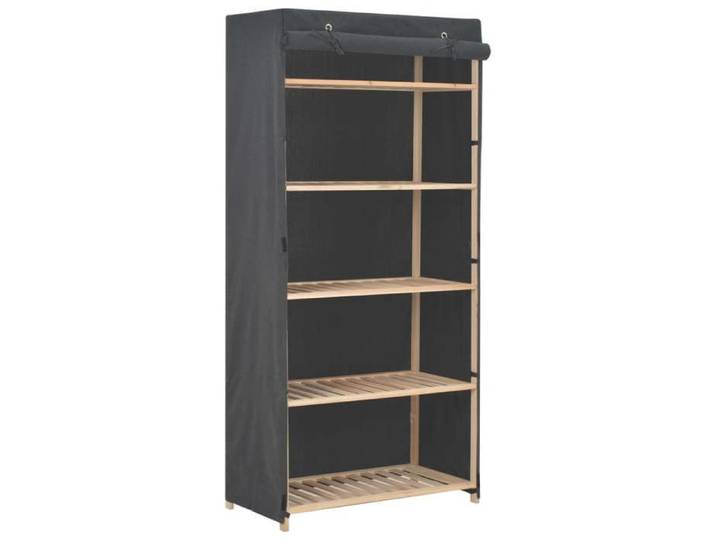 SALE 2025 Placard de Chambre - Garde-robe Gris 79 Garde-robe Gris 79x40x170cm Tissu ABHT 2783119