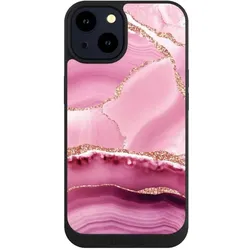 Nivocase Handyhülle für Apple iPhone 14 Hülle NIVOpure Case Schwarz Glitzer Look Marmor Meerjungfrau (Apple iPhone 14), Smartphone Hülle, Schwarz