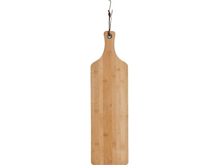 Schneidebrett ZELLER PRESENT Bamboo , beige (natur), B:16cm H:1,2cm L:57cm, Bambus, Metall, Schneidebretter, Schneidebrett, Länge ca. 57 cm