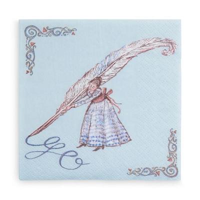 Serviette Herzenspost, 25x25cm