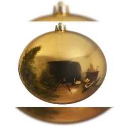 Weihnachtsbaumkugeln bruchfest Ø 25 cm 1 Stück hellgold glanz