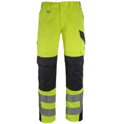 Arbon Hose mit Knietaschen MULTISAFE, hi-vis Gelb/Schwarzblau, Größe 82C56 - gelb/schwarz - 82C56