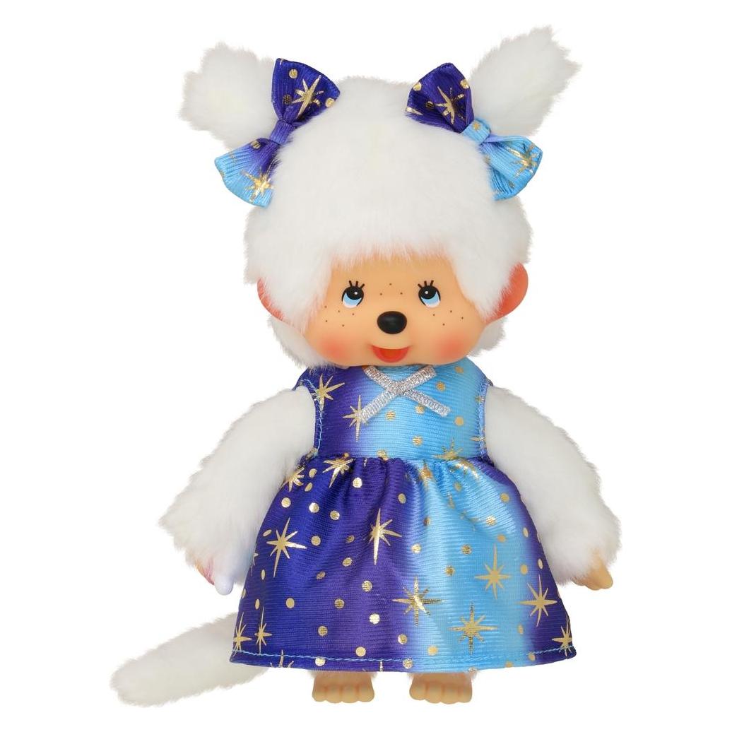 Monchhichi Plüschfigur Mädchen mit Sternenlicht Kleid 20cm (9.50 cm) (221240)