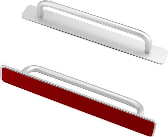 3M Zelfklevende deurklinken - 2 stuks - Aluminium - Zilver