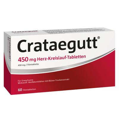 Crataegutt 450 mg Herz-Kreislauf-Tabletten 60 St Filmtabletten