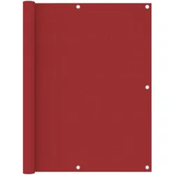 Helloshop26 - Balkon-Sichtschutz 120 x 600 cm rotes Oxford-Gewebe 02_0010349