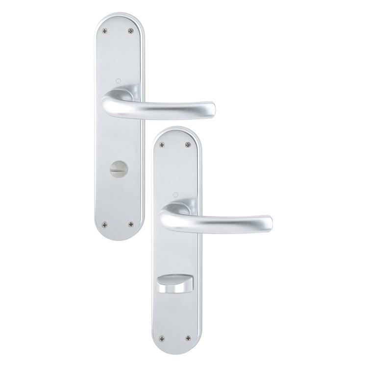 Hoppe Langschildgarnitur WC 11545185 Tokyo 1710/3334 Lochabstand 72 mm silber (Türgarnitur) (11545185)