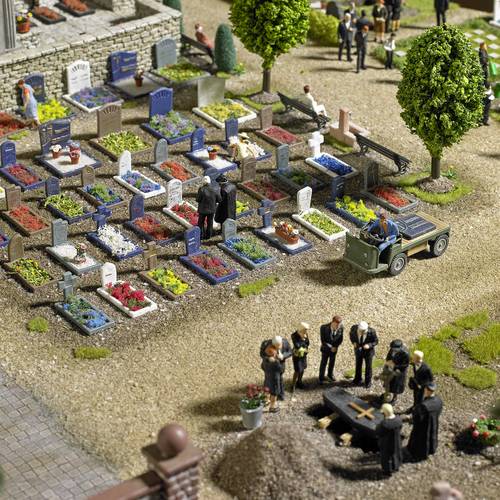 Busch BU 1090 H0 Friedhof Bausatz
