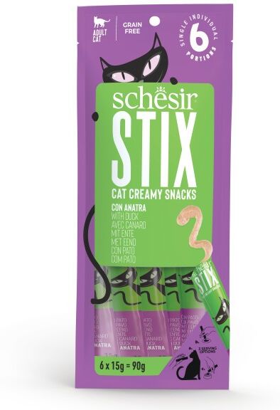 Schesir Cat Stix Pato 12 uds x 6 uds