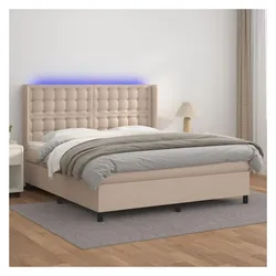 vidaXL, Boxspringbett, Parenas (Knöpfe) (160 x 200 cm)