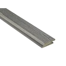18x70 mm NATURinFORM WPC Fassadenprofil, "Die Gestaltende small", mit Holzmaserung, leicht gebürstet, graphitgrau, Deckmaß: 66mm