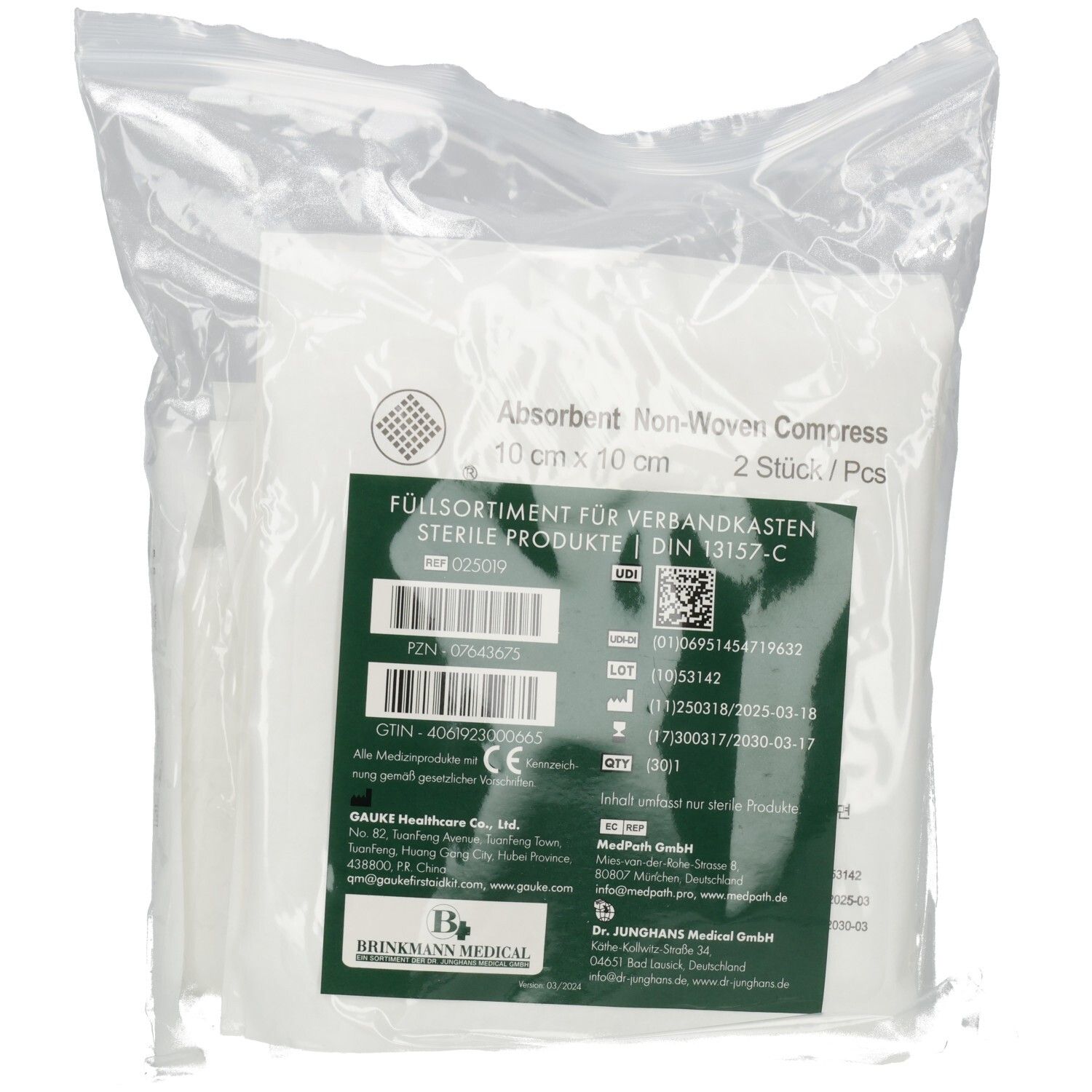 Verbandkasten Nachf.Set f.sterile Prod.13157-C 1 St Set