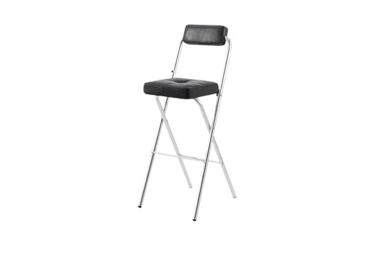 IUVYTA Klappbare Barhocker-Stühle Mit Thekenhöhe Küchenhocker, platzsparende moderne Möbel(75cm-black)