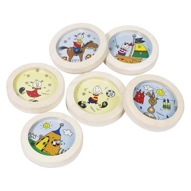 Goki Geduldspiele mit Stahlkugeln, Tinis assortiert (4013594560191)